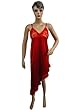 Exotic Red Nighty Transparent Lacy Night Dress & Overcoat 2pc Hot Babydoll Slip