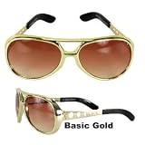 Elvis Signature Glasses Gold Adult (One Size)