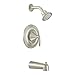Moen T2133BN-2570 Eva Posi-Temp Tub Shower Trim Kit with Valve, Brushed Nickel