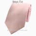 New Boys Kids Solid Color Pale Pink Necktie Neck Tie