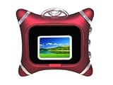 1.1" luxury digital photo frame key ring - black or red - Red