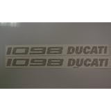 DUCATI 1098 SUPERBIKE DECAL GRAPHICS SET (SILVER) 