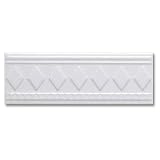 Adex USA Neri Diamonds Listello White Ceramic Tile & Stone