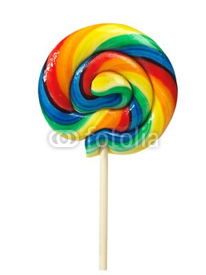 Wallmonkeys Peel and Stick Wall Decals - Colorful Lollipop - 24