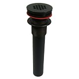 Elements of Design EB5005 P.O.Plug 1-1/4x6 Solid Grid Strainer, Oil Rubbed Bronze