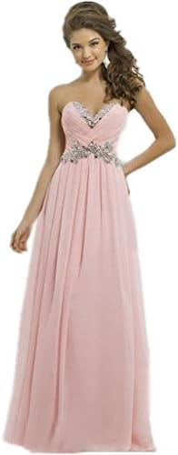 KaiDun Women Formal Prom Evening Gown Cocktail Party Bridesmaid Dress Pink 18