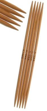 Size 5 3 75mm 8 Inch Double Point StitchBerry Brand Bamboo Knitting Needles 5ct SetB004BVWDYU : image