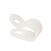 uxcell R Design Nylon Cable Clamp Wire Organizer 100 Pcs White