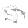 White - Premium Apple iPhone/iPod stereo hands-free Earphone/Headphone/Headset. It comes with a build-in microphone, an answer and send button and a 3.5 mm plug with 3 rings. Compatible with all models of iPhone, all models of iPod including iPod Touch, iPod Classic, iPod Nano, iPod Shuffle, and compatible with both MP3 and MP4