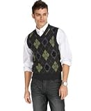 Marc Ecko - Marc Ecko Cut & Sew Argyle Arms Sweater Vest