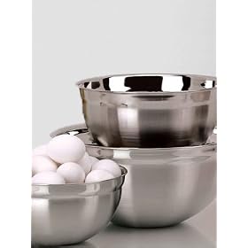 KITTAMOR Montego Heavy Gage Professional 3-Piece Mixing Bowl Set, 3303 by KITTAMOR INTL