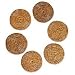 Ate coasters, 'Earth Star' (set of 6)
