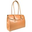 Fontanelli Polished Tan Italian Leather Handbag