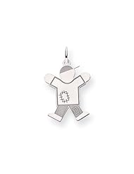 14k White Gold Kid Charm Cyber Monday Special