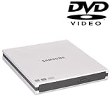 Samsung External Slim DVD-W USB Compatible with Mac and PC SE-S084C/RSWN (White)