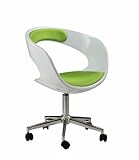 Pessaro Green/White Swivel Chair with Coaster - A367WH/GN