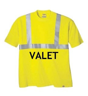 Valet Parking Reflective VS200 Dickies ANSI T-Shirt