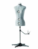 Hot Sale SINGER 12-Dial Fabric-Backed Large Adjustable Dress Form, Gray