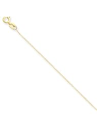 14k Yellow gold Carded Curb Chain