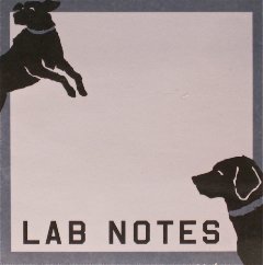 "Lab Notes" Black Lab Sticky Notes