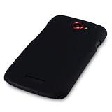HTC ONE S GUMMIERTES HARDSKIN HÜLLE IN SCHWARZ, QUBITS RETAIL VERPACKUNG