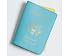 Passport Holder in Caribbean Blue and Lemon by Baekgaard