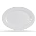 BIA Cordon Bleu 16-Inch Oval Porcelain Serving Platter, White