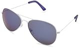 Cole Haan C 6068 82 Aviator Sunglasses,White Metal,60 mm