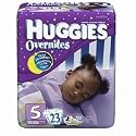 Huggies Overnites Diapers Size 5, Over 27 lbs, Jumbo 23 ea