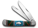 CASE XX Yellowhorse Blue Turquoise Buffalo Trapper 1/1 Pocket Knife Knives