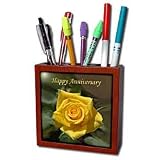Anniversary - Happy Anniversary - Tile Pen Holders-5 inch tile pen holder