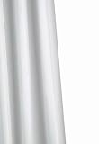 Croydex Plain White Textile Shower Curtain