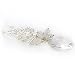 Kutuu Handmade Crystal and White Jade Teardrop Necklace March Birthstone