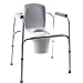 Invacare All-In One Grey Coated Steel Commode