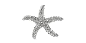 Genuine Volder Tirol TM White Gold Pin. 18KT White Pin Starfish and 5 grams in Weight. 100% Satisfaction Guaranteed.
