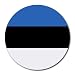 Estonia Flag Round Mouse Pad