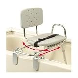 Snap-N-Save Sliding Tub-mount Transfer Bench with Swivel Seat