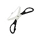 Lifebe KT Household 7.8 inch Ceramic Kitchen Scissors(Black)