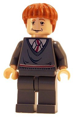 Ron Weasley (Gryffindor Stripe Torso, LF) - LEGO Harry Potter Figure
