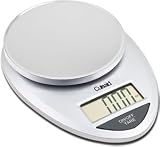 Cuisaid ProDigital AccuWeigh Digital Kitchen Scale With Cuisaid Calorie Guide 11 Lb. Capacity (Silver)