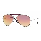 RAY BAN RB 3407 Sunglasses Rayban RB3407 Gunmetal Frame Crystal Violet Mirror Lens 004/70 58-14