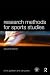 Books : Research Methods for Sports Studies