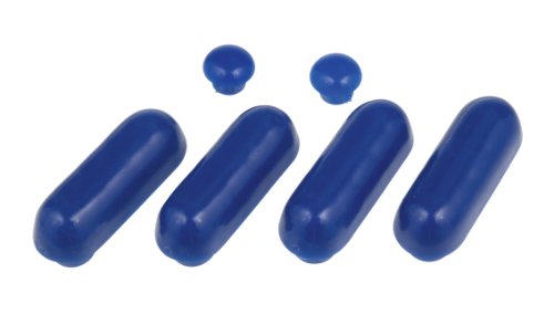 WENKO 288024100 Auflagestopfen f&uuml;r WC-Sitze - D&auml;mpfer f&uuml;r Deckel und Brille, ralblau