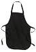 Port Authority&reg; - Full Length Apron with Pockets., Black