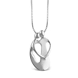 Loving Family® Large Sterling Silver Pendant with Extender - Couple
