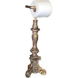 Hickory Manor House Standing Classic Toilet Paper Holder, Ornate