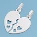 Sterling Silver - Heart - 20mm Pendant Height