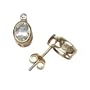 14k Yellow Gold Aquamarine Diamond Bezel-Set Stud Earrings (0.80 ctw)