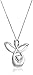 Amazon Collection Sterling Silver Angel with Heart Pendant Necklace, 18