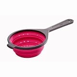 Chefn COL-542CH Sleekstor Small Collapsible Scoop Colander, Cherry